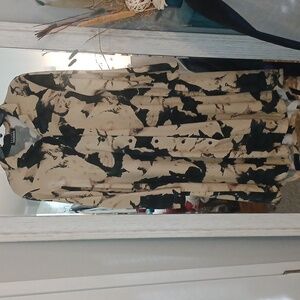 Abstract Shirt Dress